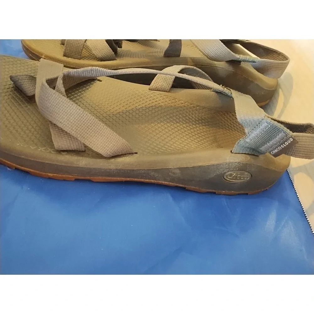 Chaco Z Cloud Classic Outdoors Hiking Trail Open Toe Sandals Sz 13 Mens Gray